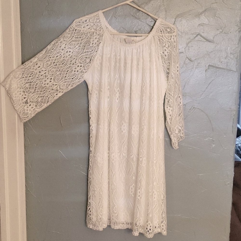 Dress pure white